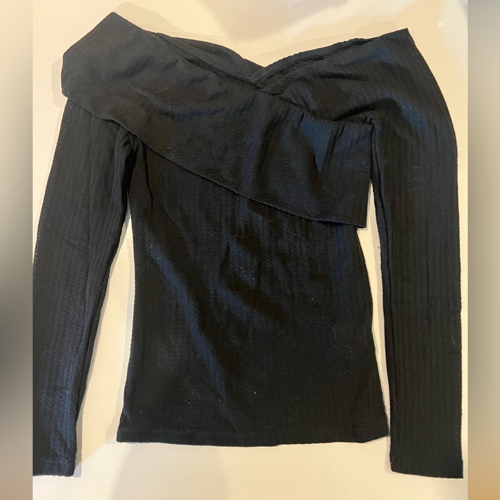 SHEIN off shoulder cross sweater